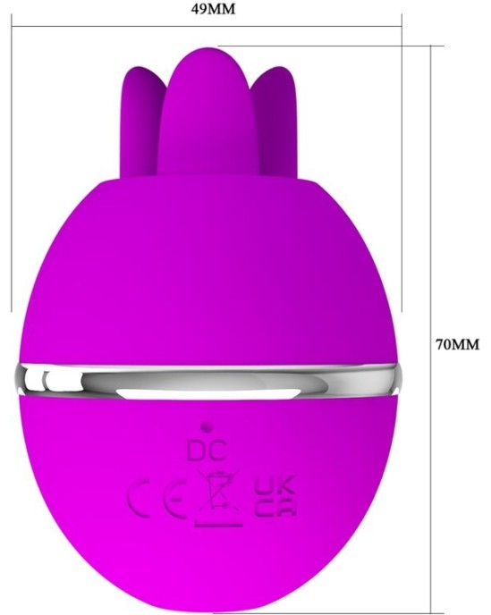 Pretty Love Flirtation PRETTY LOVE - GEMINI BALL PURPURA APAĻA SILIKONA VIBRATORS