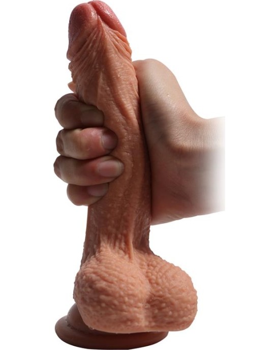 Shequ Divslāņu silikona dildo Crowley 18 cm