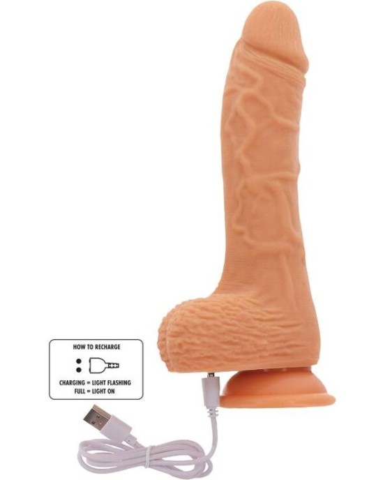 Get Real UZ AUGŠU&UZ LEJU ROTĒJOŠA VIBR DILDO ĀDA