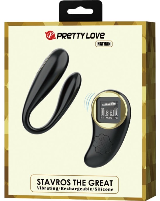 Pretty Love C-Type PRETTY LOVE - NATHAN DOUBLE PLEASURE VIBRATOR REMOTE CONTROL