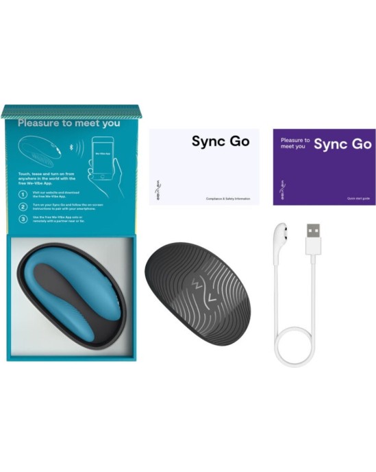 We-Vibe SYNC GO DUAL STIMULATOR TURQUOISE