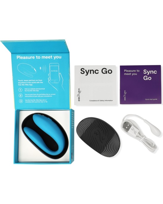 We-Vibe SYNC GO DUAL STIMULATOR TURQUOISE