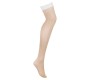 Obsessive Garter & Stockings OBSESSIVE - S814 ЧУЛКИ БЕЛЫЕ S/M