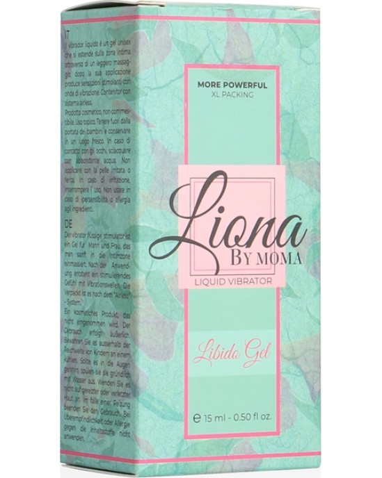 Liona By Moma ŠĶIDRAIS VIBRATORS LIBIDO GELS 15 ML