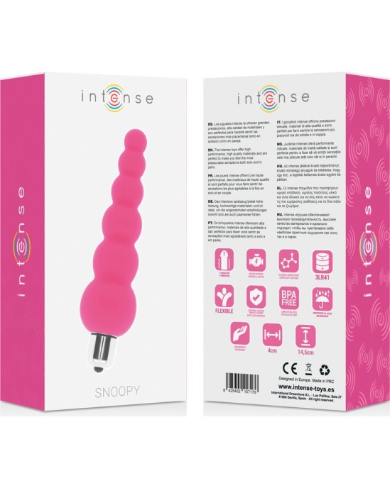 Intense Anal Toys INTENSE SNOOPY 7 СКОРОСТИ СИЛИКОНОВЫЙ ЯРКИЙ РОЗОВЫЙ