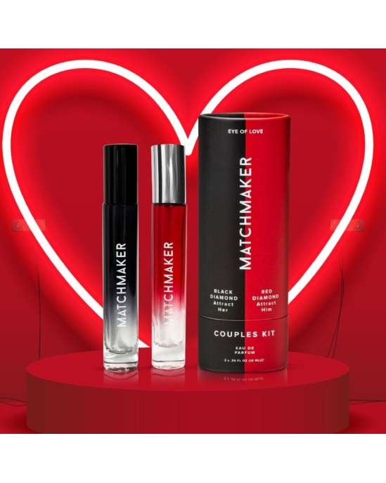 Eye Of Love VEIDOTĀJA PHEROMONE 2 PC KOMPLEKTS PĀRU KOMPLEKTS VIŅU UN VIŅU PIESAISTĪS 20 ml