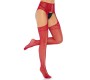 Leg Avenue Hosiery LEG AVENUE LACE UP GARTERBELT ZEES — BURGUNDIJAS VIENS IZMĒRS