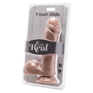 Get Real DILDO 18 CM WITH BALLS SKIN
