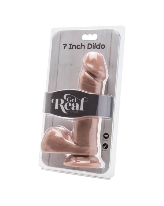 Get Real DILDO 18 CM WITH BALLS SKIN