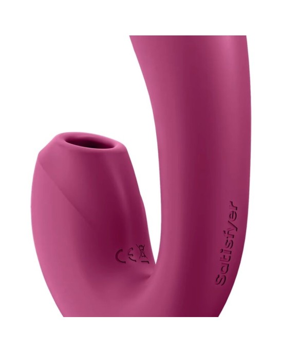 Satisfyer Connect ПРИЛОЖЕНИЕ SATISFYER SUNRAY СТИМУЛЯТОР И ВИБРАТОР — КРАСНЫЙ