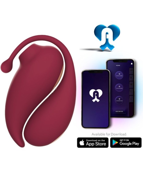 Adrien Lastic INSPIRATION CLITORIS SUCKER + VIBRATING EGG RED - FREE APP