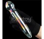 Lovetoy Glow in the Dark Glass Dildo Twilight Gleam Prism Glass