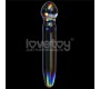 Lovetoy Glow in the Dark Glass Dildo Twilight Gleam Prism Glass