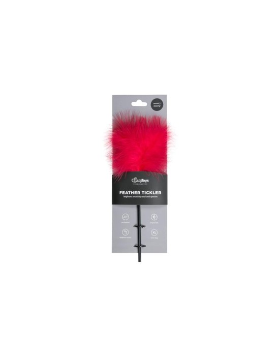 Easytoys Long Hand Stimulator Feathers - Red