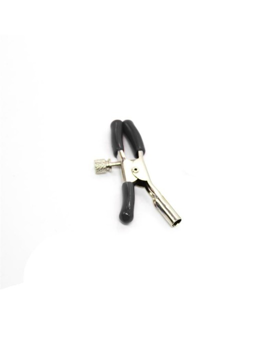 Latetobed Bdsm Line Single Metal ipple Clamp Black