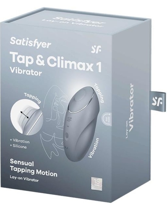 Satisfyer Pieskarieties un Climax 1 Vibrators un pieskaršanās Gray