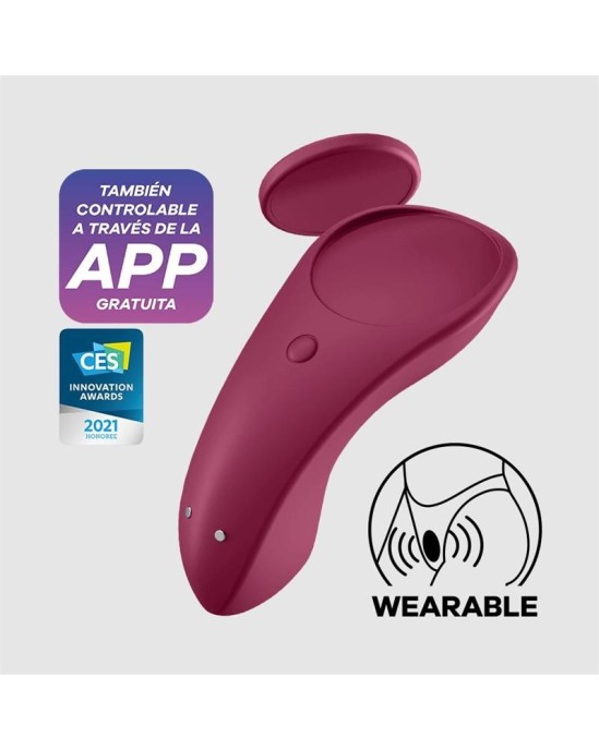 Satisfyer Sexy Secret biksīšu vibrators vīna sarkans