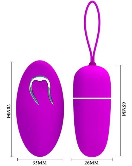 Prettylove Pretty Love Vibrating Egg Bredley Purple