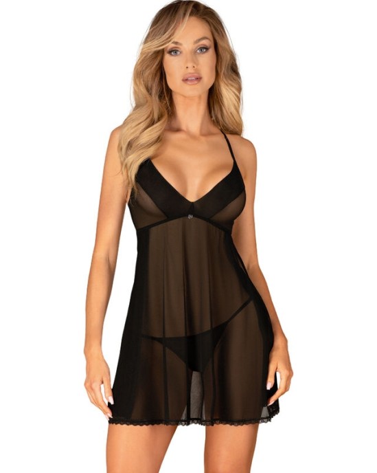 Obsessive Babydoll OBSESĪVS — LATINESA BABYDOLL & THONG XS/S