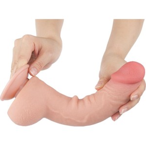 Lovetoy Sliding Skin Dual Layer Dildo 9.5