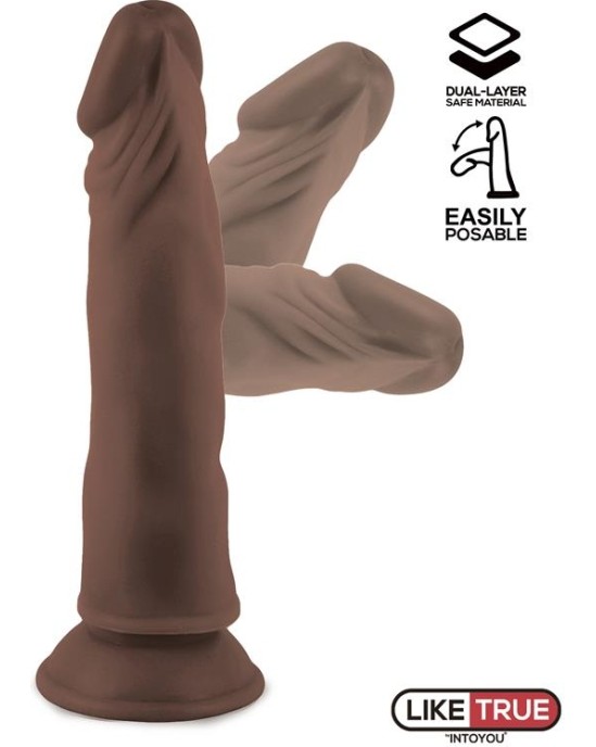 Liketrue Lenser Articulable-Posable Realistic Dildo 8 Brown