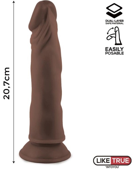 Liketrue Lenser Articulable-Posable Realistic Dildo 8 Brown