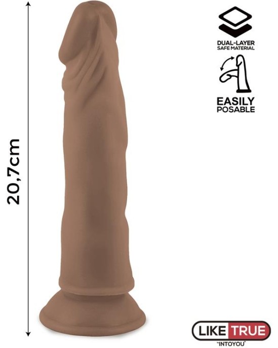 Liketrue Lenser Articulable-Posable Realistic Dildo 8 Brown