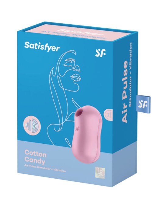 Satisfyer Air Pulse SATISFYER - COTTON CANDY AIR PULSE STIMULATOR & VIBRATOR LILAC