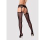 Obsessive Garter & Stockings OBESSĪVAS S500 PRIEKŠVIETES ZEĶES MELNAS S/M/L