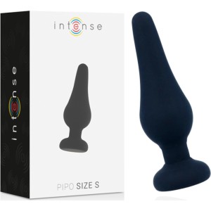 Intense Anal Toys ИНТЕНСИВНАЯ АНАЛЬНАЯ ПРОБКА PIPO S СИЛИКОНОВАЯ ЧЕРНАЯ 9,8 СМ