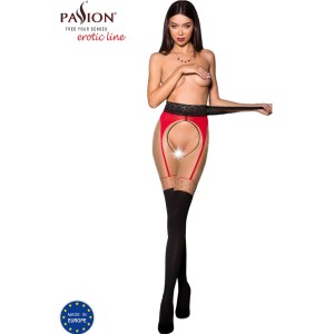 Passion Woman Garter & Stock PASSION — TIOPEN 003 STOCKING RED 1/2 (20/40 DEN)