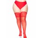 Leg Avenue Hosiery LEG AVENUE STAY UPS SHEER THHIGH UP PLUS SIZE