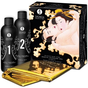 Shunga Kits SHUNGA EROTISKĀ MASĀŽAS GEL ORIENTAL BODY SLIDE MELOŅES MANGO