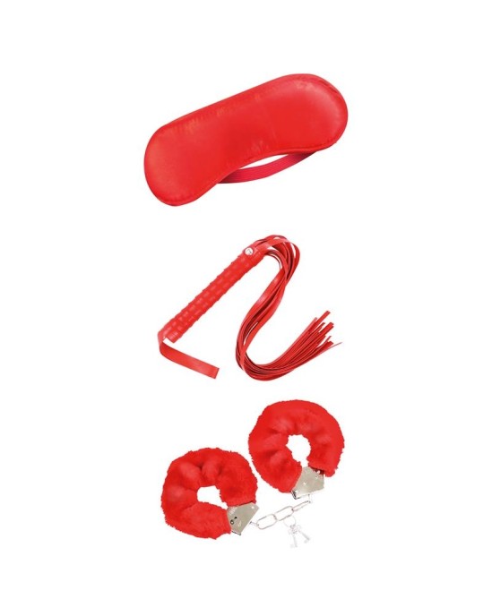 Intoyou Bdsm Line Beginners Bondage Set 3 Pieces Red