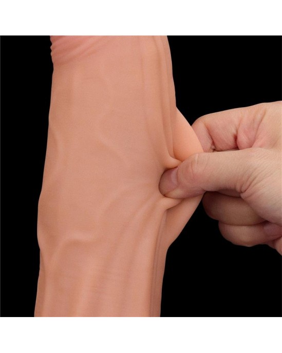 Lovetoy Dildo Dual Layer Sliding Skin 12