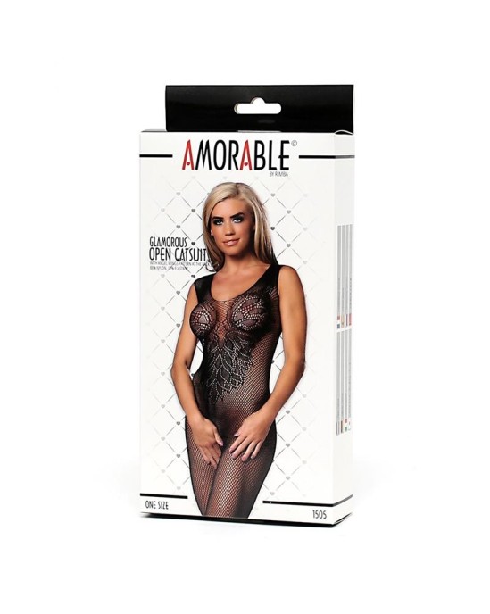 Amorable Bodystocking Open Crotch One Size