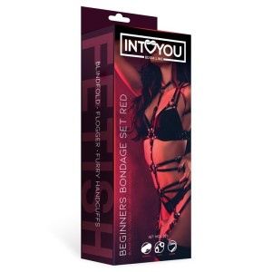 Intoyou Bdsm Line Beginners Bondage Set 3 Pieces Red