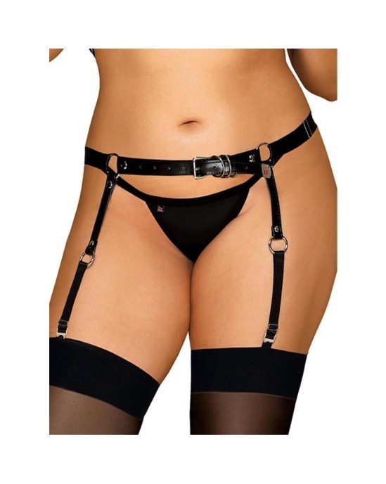 Obsessive Adjustable Garter Belt Leatherlike Curvy XL/XXL