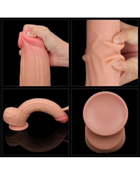 Lovetoy Dildo Dual Layer Sliding Skin 12