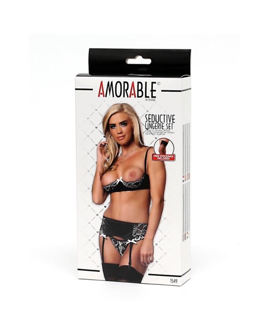 Amorable Komplekts Open Bra - 4 Pieces