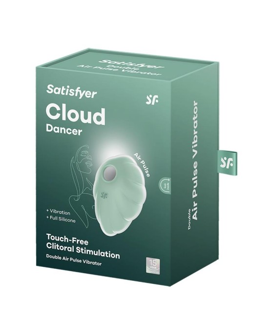 Satisfyer Cloud Dancer, присоска для клитора и вибрация Mint