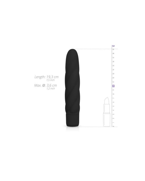 Easytoys Black Silicone Vibe