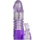 Easytoys Trušu vibratora stumšanas un rotācijas bumbiņas violets