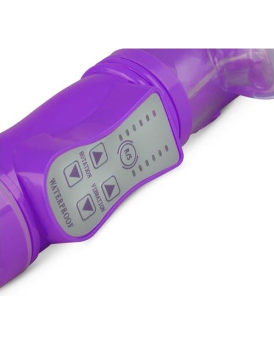 Easytoys Trušu vibratora stumšanas un rotācijas bumbiņas violets