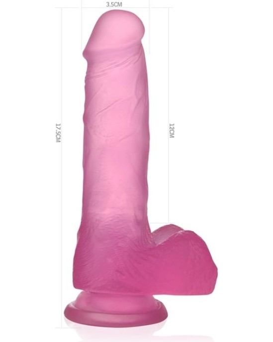 Lovetoy Dildo Jelly Studs 7 Rozā