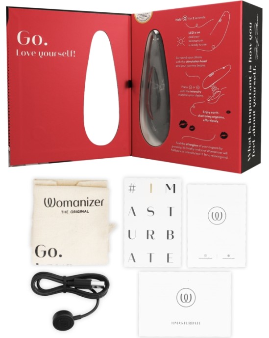 Womanizer MARILYN MONROE CLASSIC 2 CLITORAL STIMULATOR BLACK MARBLE