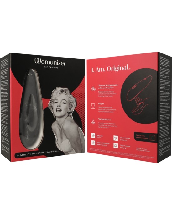 Womanizer MARILYN MONROE CLASSIC 2 CLITORAL STIMULATOR BLACK MARBLE