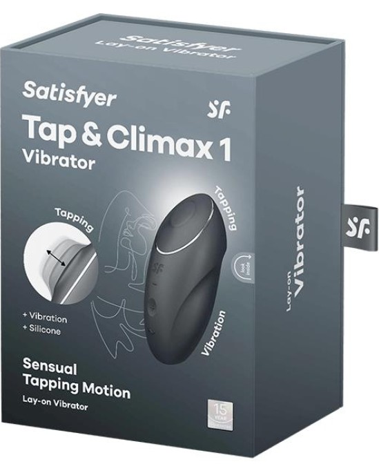 Satisfyer Pieskarieties un Climax 1 Vibrators un pieskarieties Black