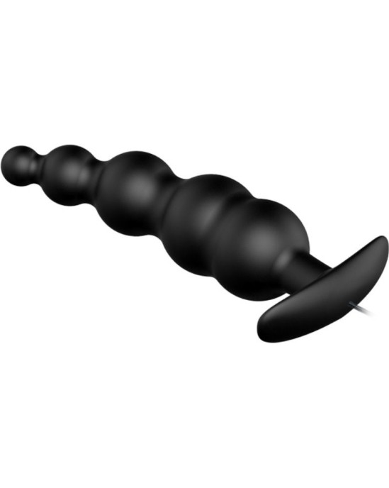 Pretty Love Bottom PRETTY LOVE — ANĀLĀS SPRVAS SILIKONA PAPILDUS STIMULĀCIJA UN 12 VIBRĀCIJAS REŽĪMI MELNS