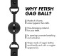 Fetish Submissive Bondage ELPOJOŠS SILIKONA BALL GAG